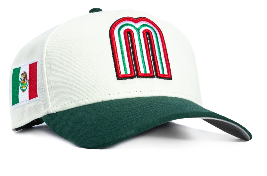 NEW ERA 59FIFTY MEXICO WORLD BASEBALL CLASSIC MEXICO FLAG PATCH HAT