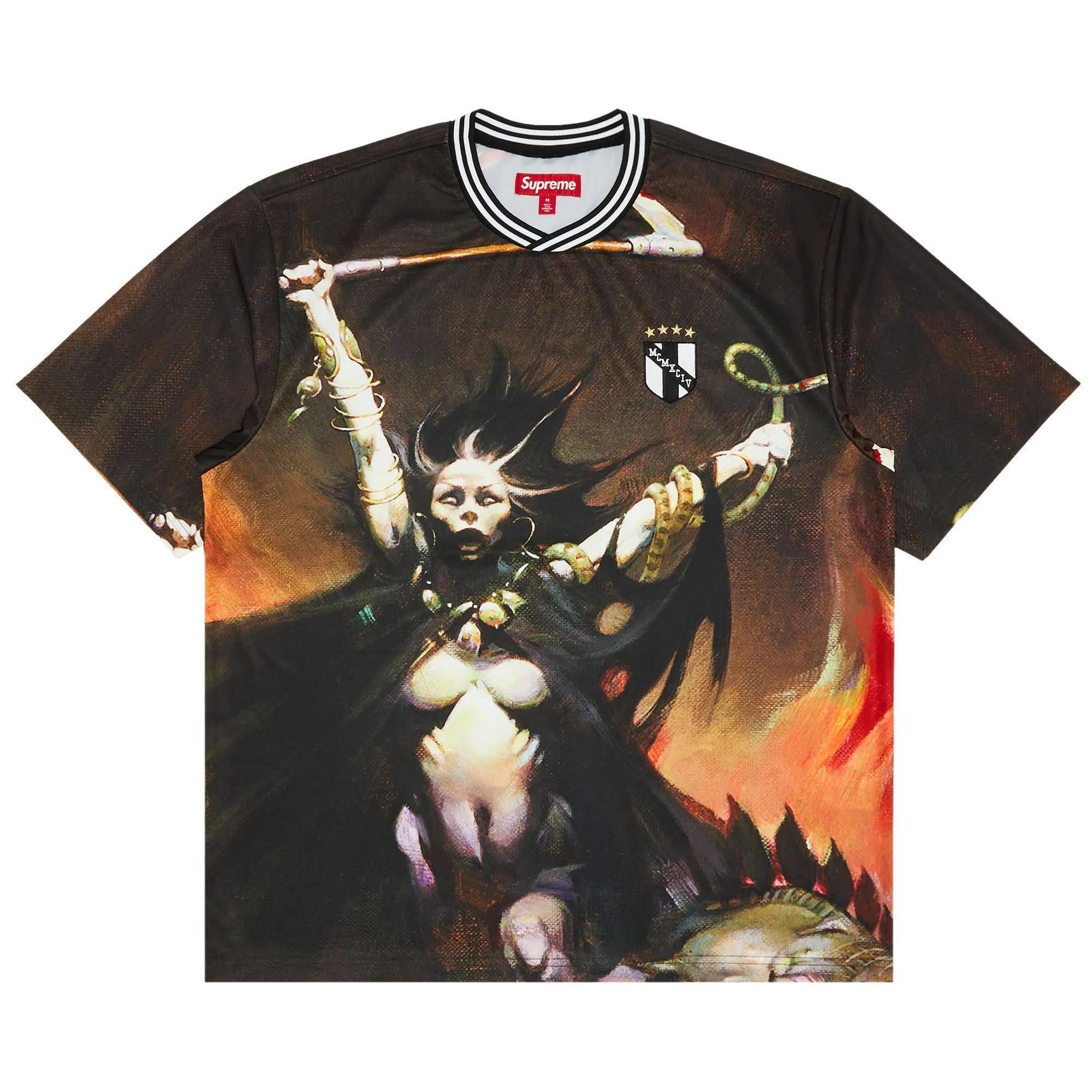 Supreme X Frank Frazetta Soccer Jersey "Woman"