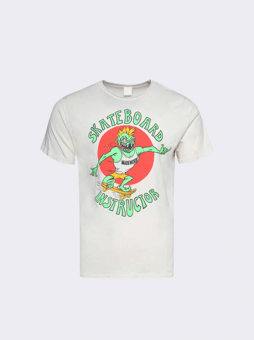 Madeworn Skateboard Instructor Vtg White