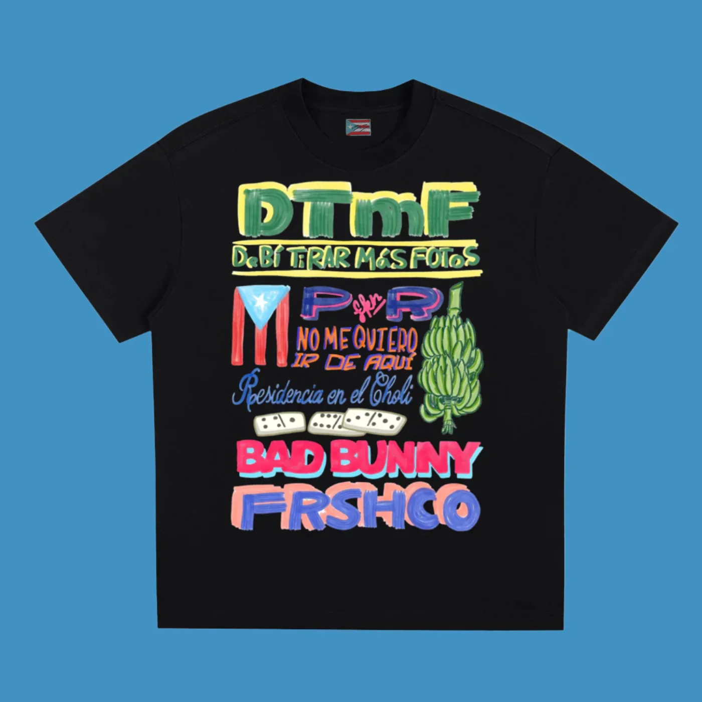 Bad Bunny DTMF Residencia Tour Black Tee