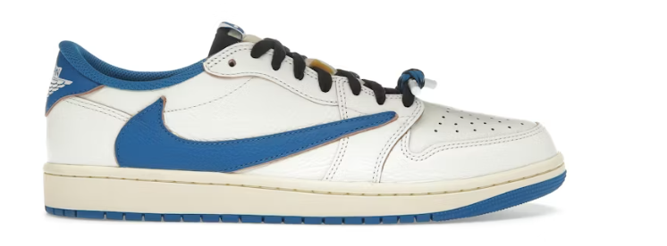 Jordan 1 Retro Low OG SP Fragment x Travis Scott Sail Military Blue