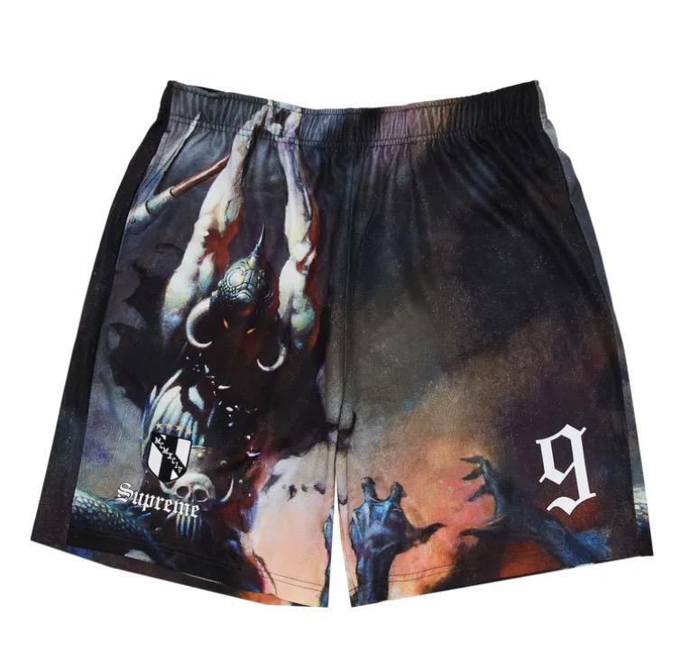 Supreme X Frank Frazetta Soccer Short "Death Dealer"