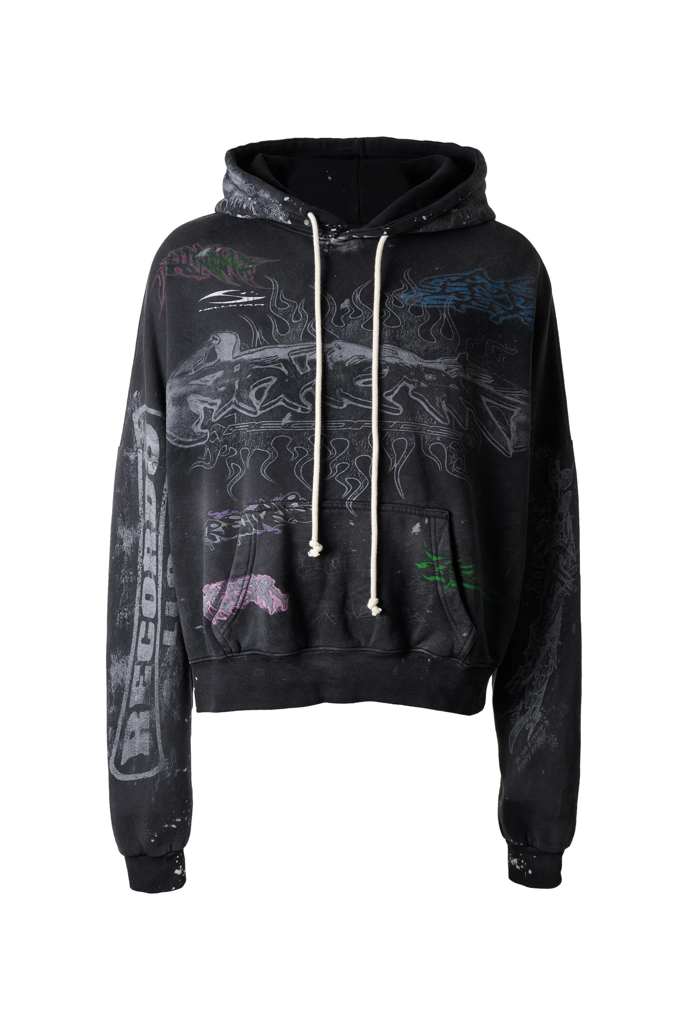 Hellstar Graffiti Hoodie Black