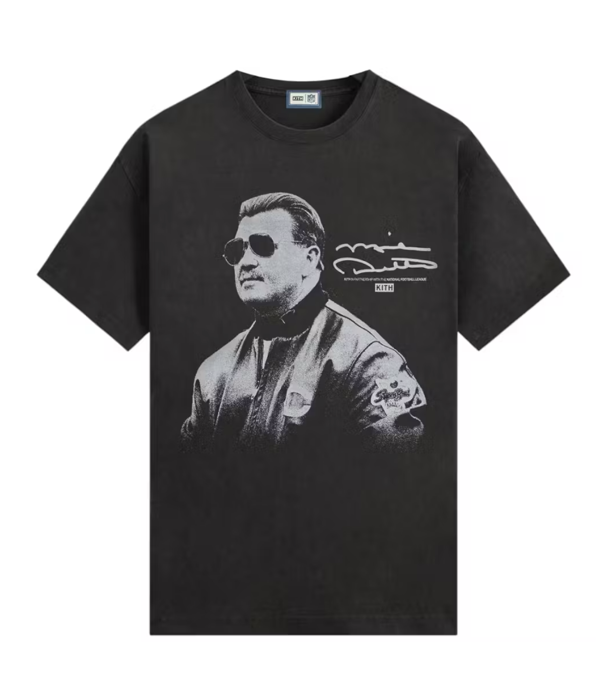 Kith x NFL Mike Ditka Vintage Jones Tee Black