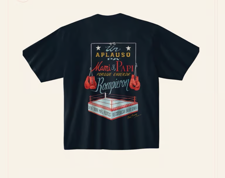 Bad Bunny DTMF Boxing Tee Black