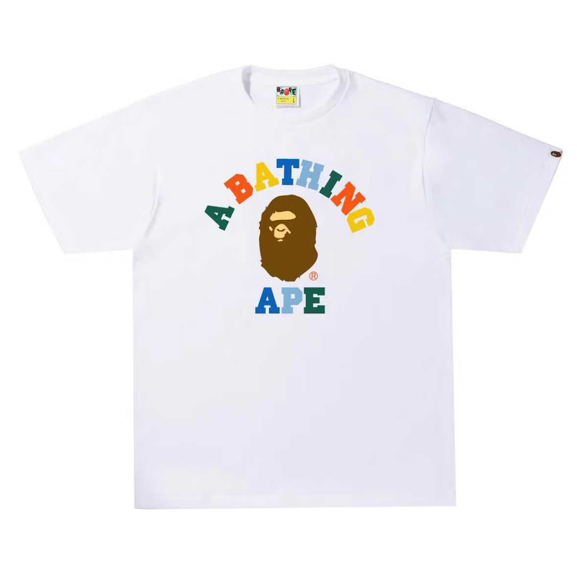 BAPE Colors College Tee White