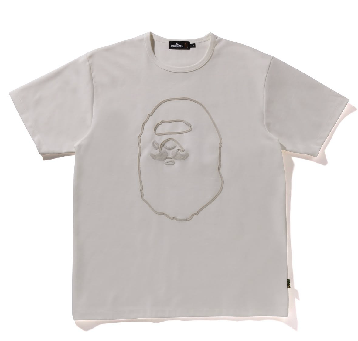 Bape Mr. Bathing Ape Embroidery Tee White