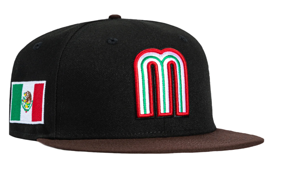 NEW ERA 59FIFTY MEXICO WORLD BASEBALL CLASSIC MEXICO FLAG PATCH HAT
