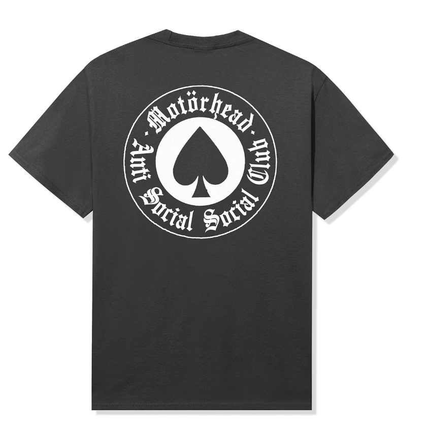 ASSC x Motohead Aces Forever Tee Charcoal