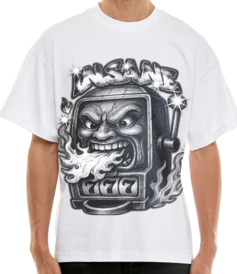 KDNK Insane Graphic Tee White