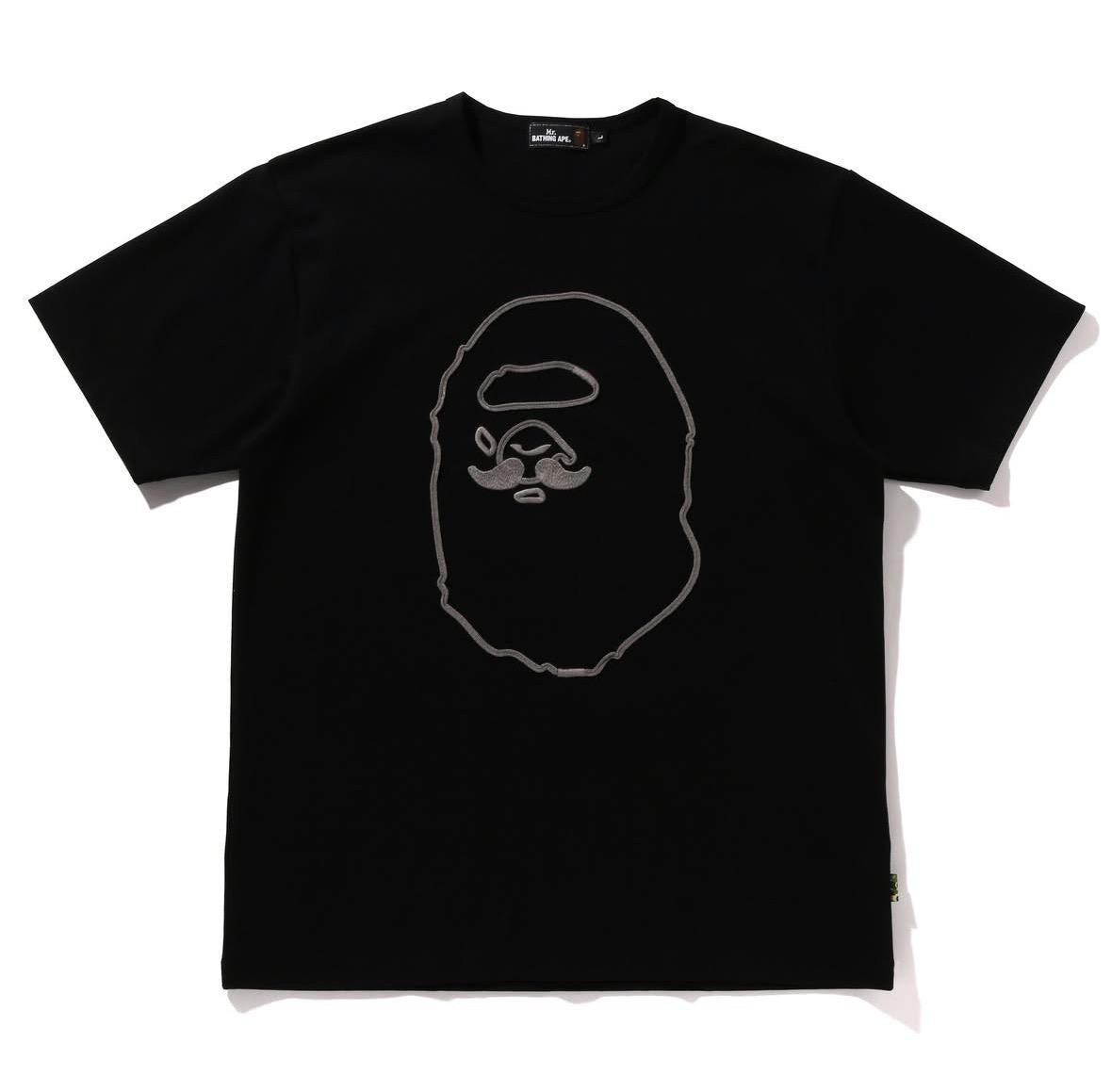 Bape Mr. Bathing Ape Embroidery Tee Black