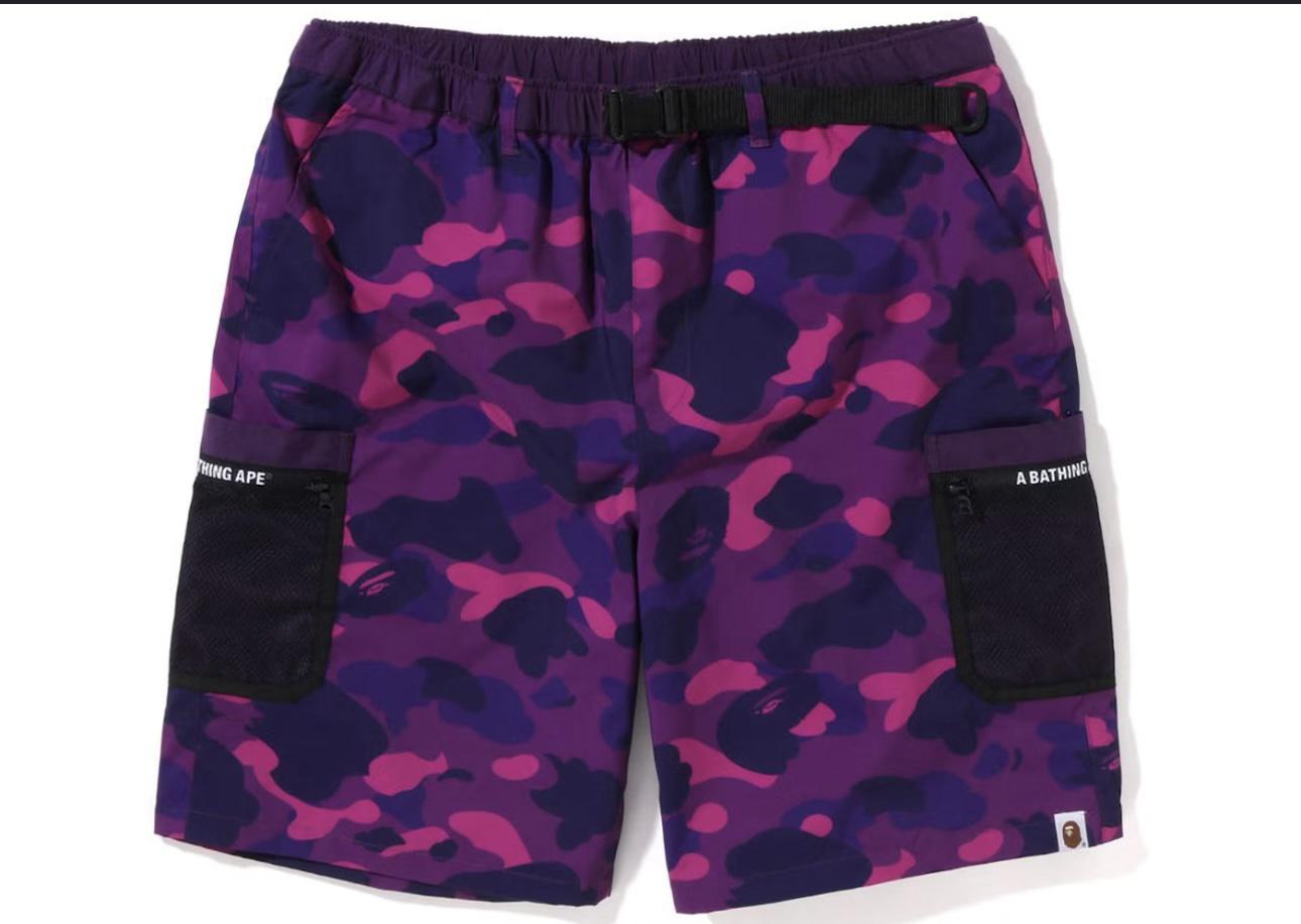 Bape Mesh Shorts Purple