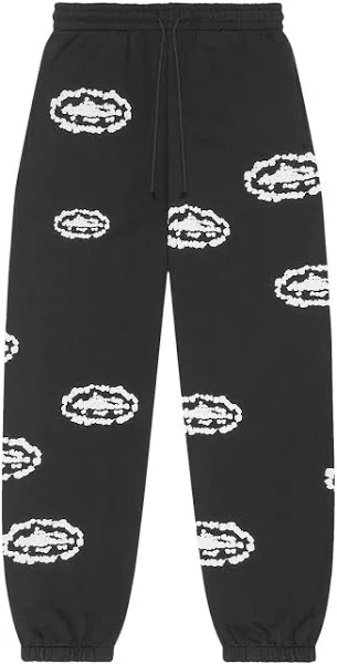 Denim Tears x Corteiz Cotton Wreath Sweatpants 'Black'
