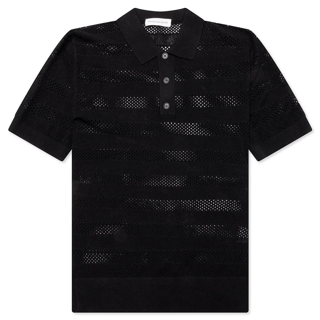 Dries Van Noten Mercy Polo Shirt Black