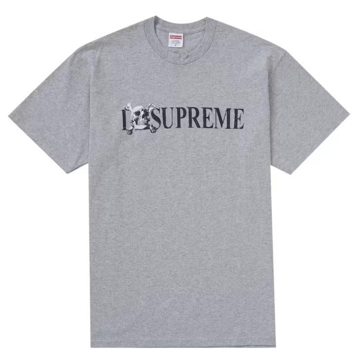 Supreme Skull Tee Grey