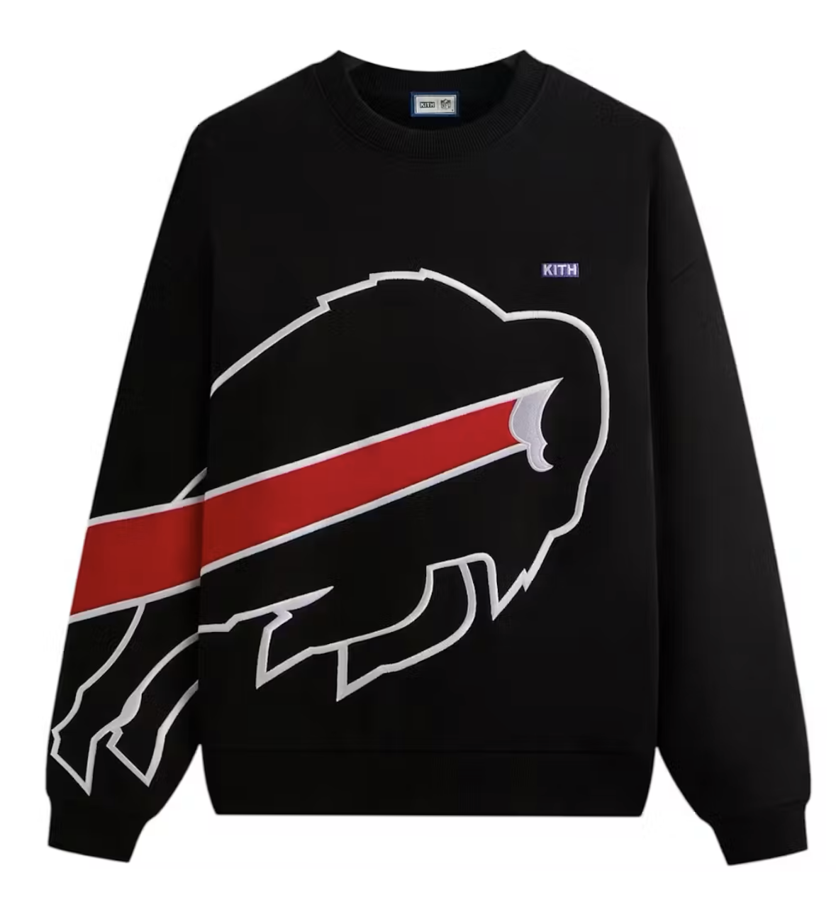 Kith x NFL Buffalo Bills Vintage Nelson Crewneck Black