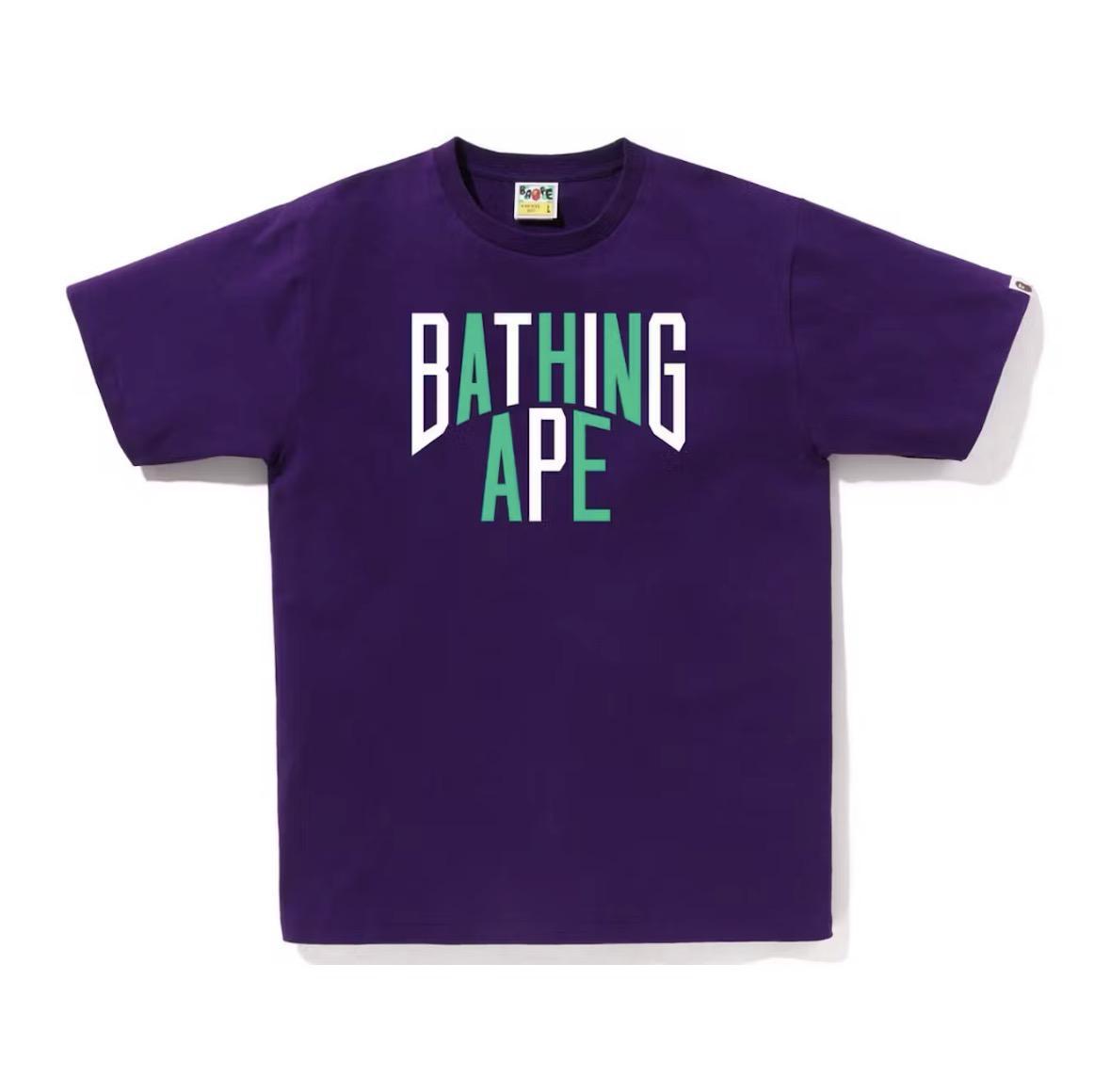 Bape Colors NYC Logo Tee Purple