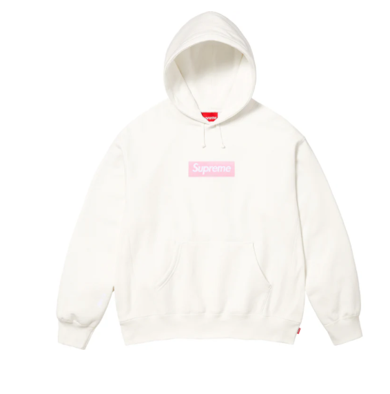 Box Logo Hooded Sweatshirt White
