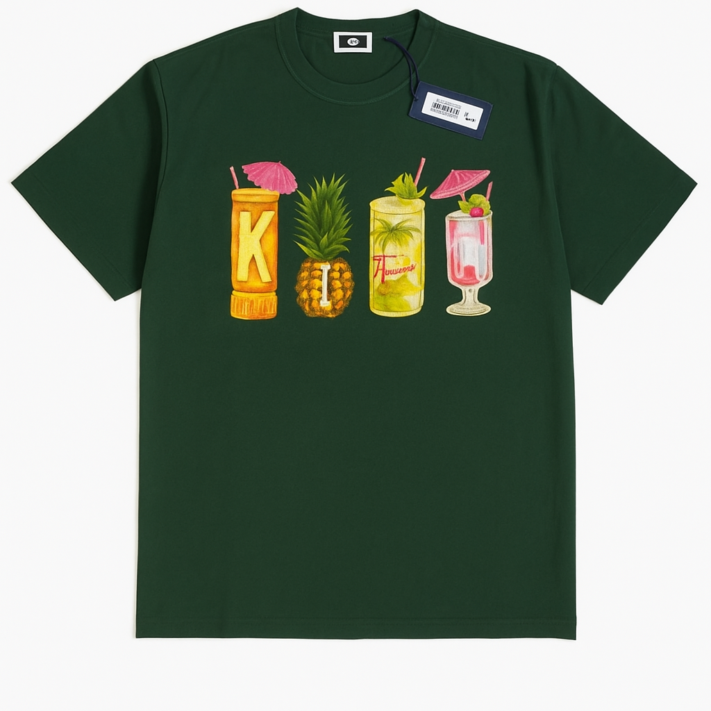 Kith Hawaii Tiki Mugs Shirt Green